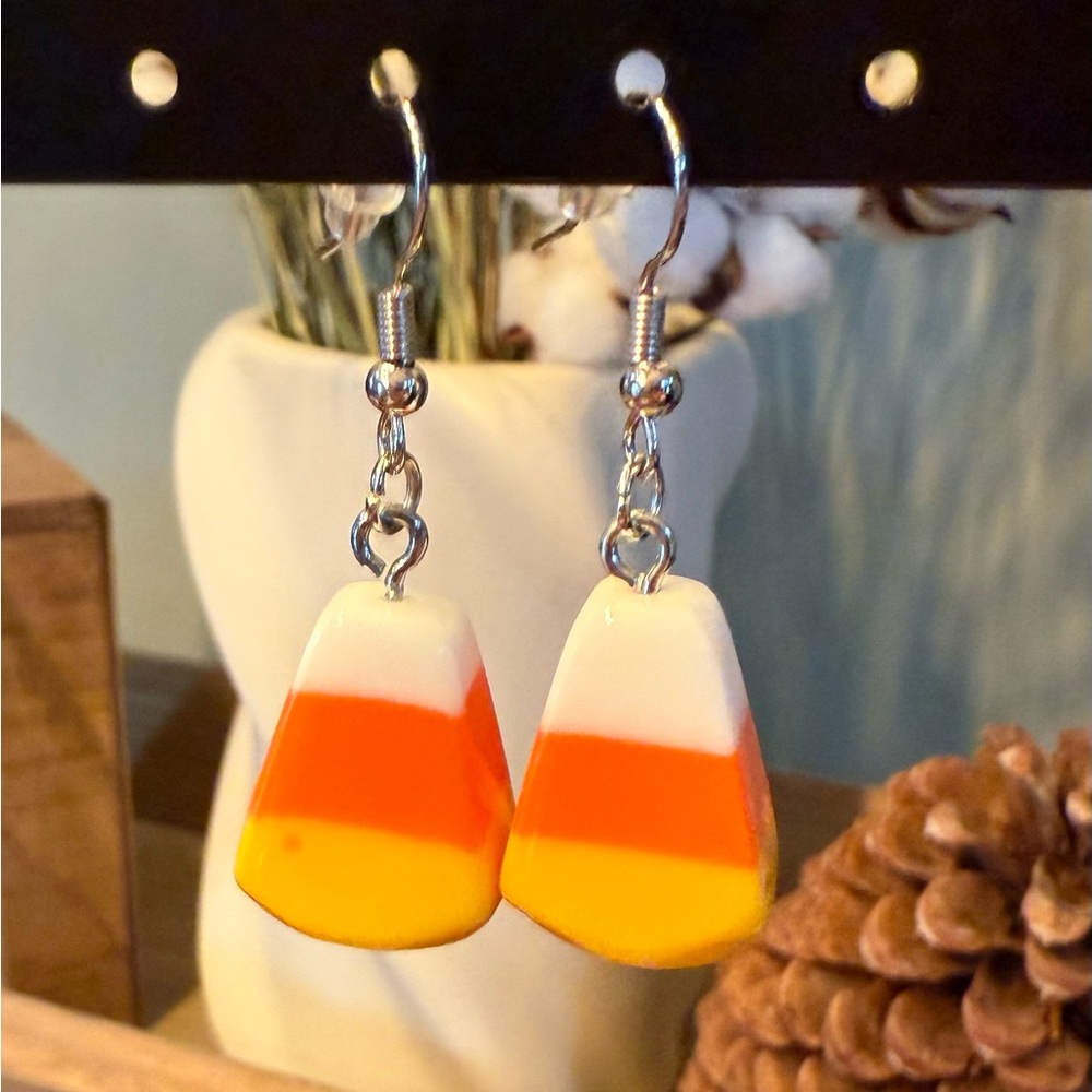 Candy Corn Earrings